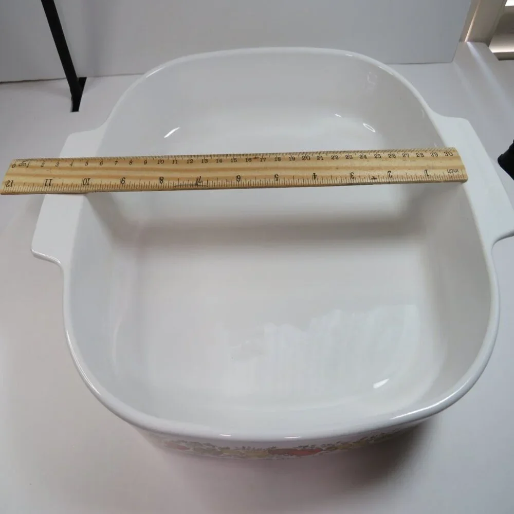 vintage Corning Ware A-10 Casserole Dish 2.5 Qt Spice O' Life Le Romarin w Lid
